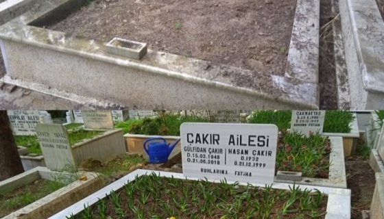 Çengelköy mezarlığı bakım hizmetlerimiz 